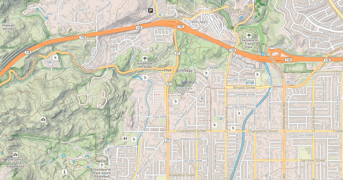 Map preview of South Face Problem