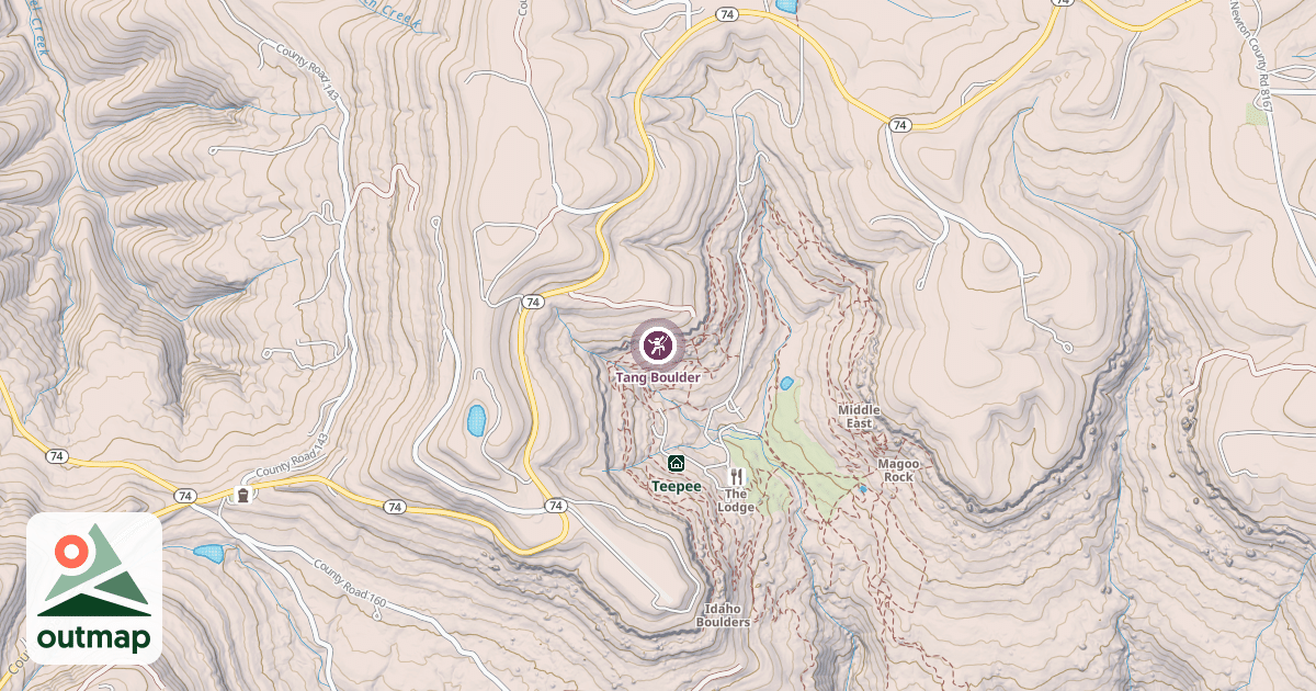 Map of Tang Boulder