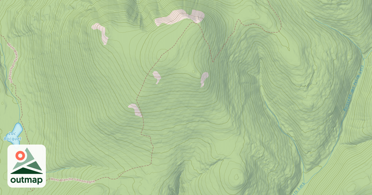 Map of Blanche Lamontagne
