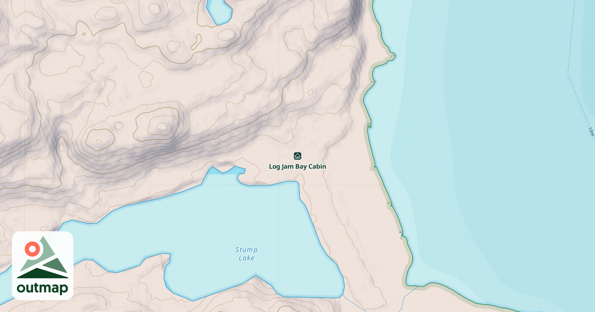 Map of Log Jam Bay Cabin