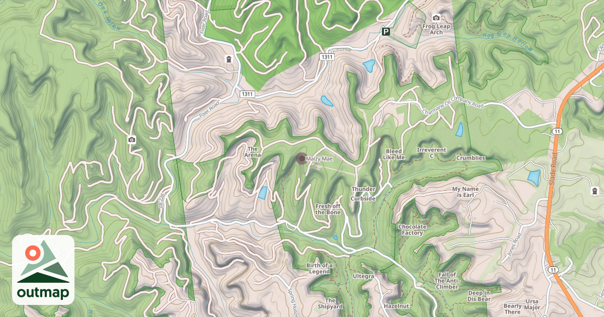 Map of Maizy Mae