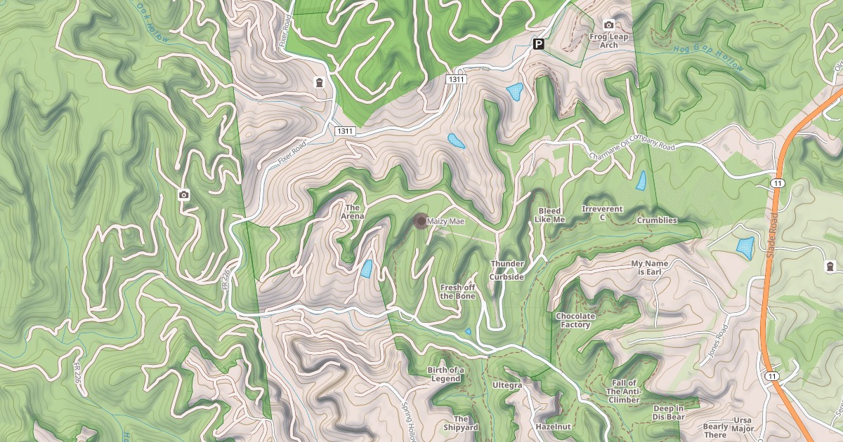 Map preview of Maizy Mae