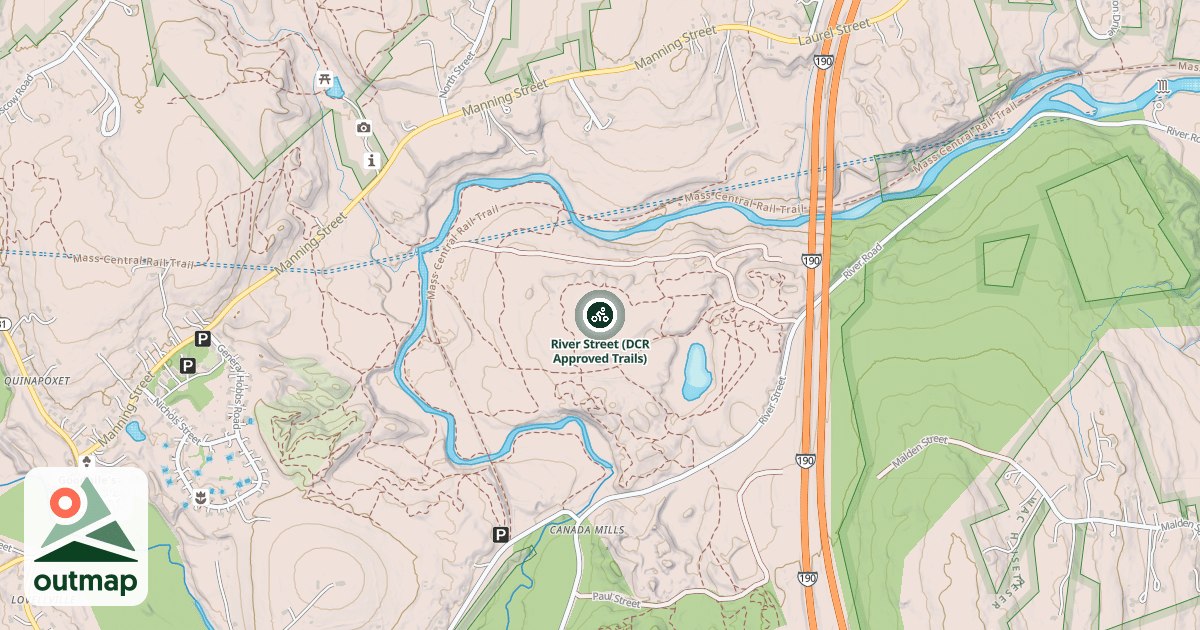 Map of River Street (DCR Approved Trails)