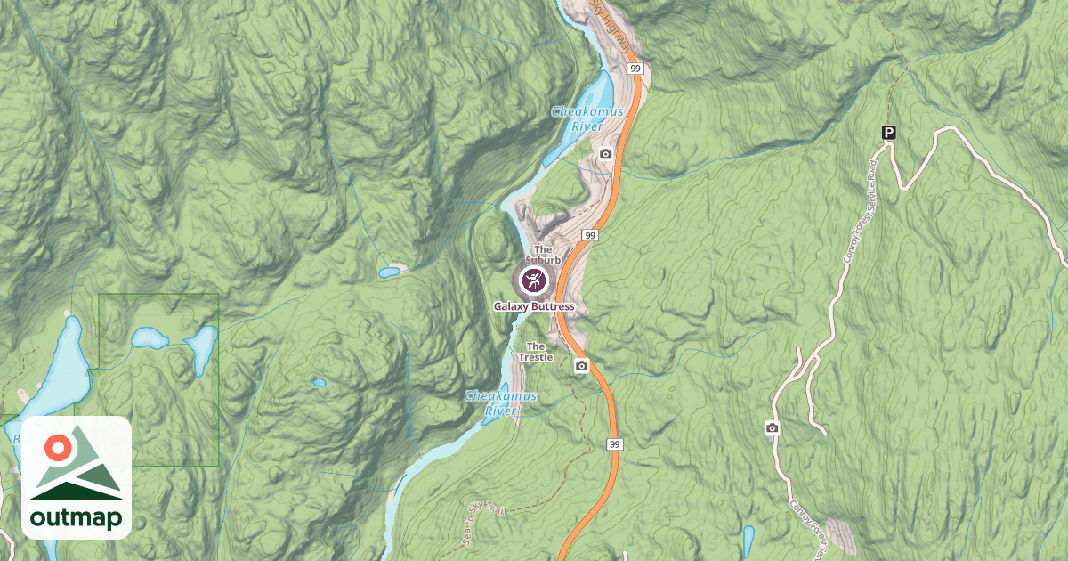 Map of Galaxy Buttress