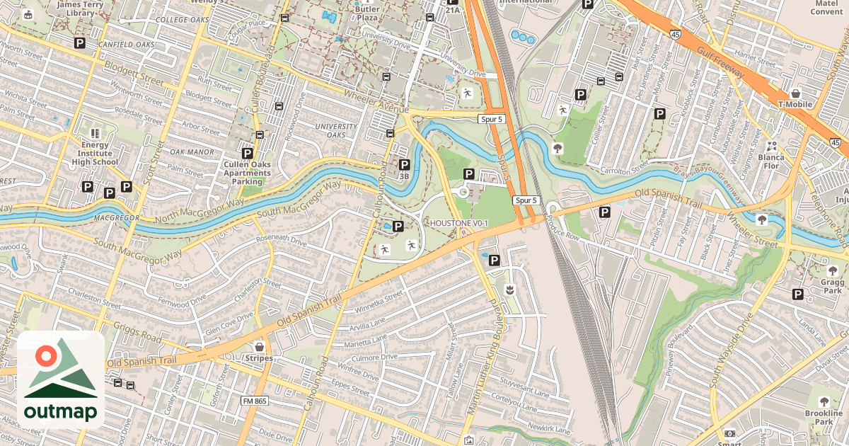 Map of HOUSTONE