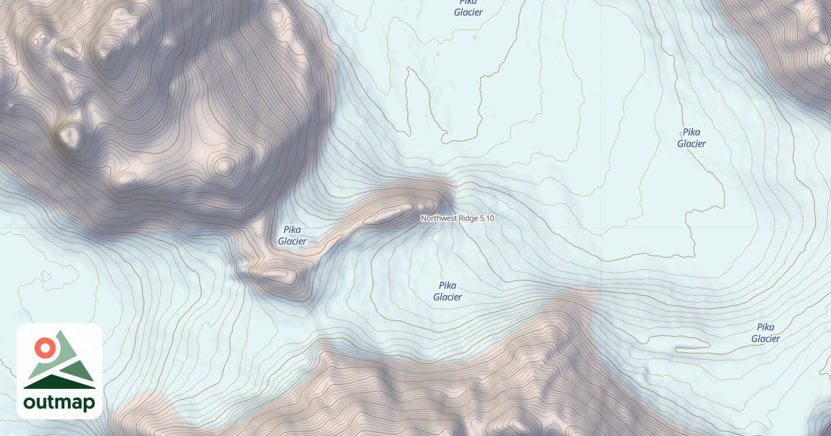 Map of Northwest Ridge