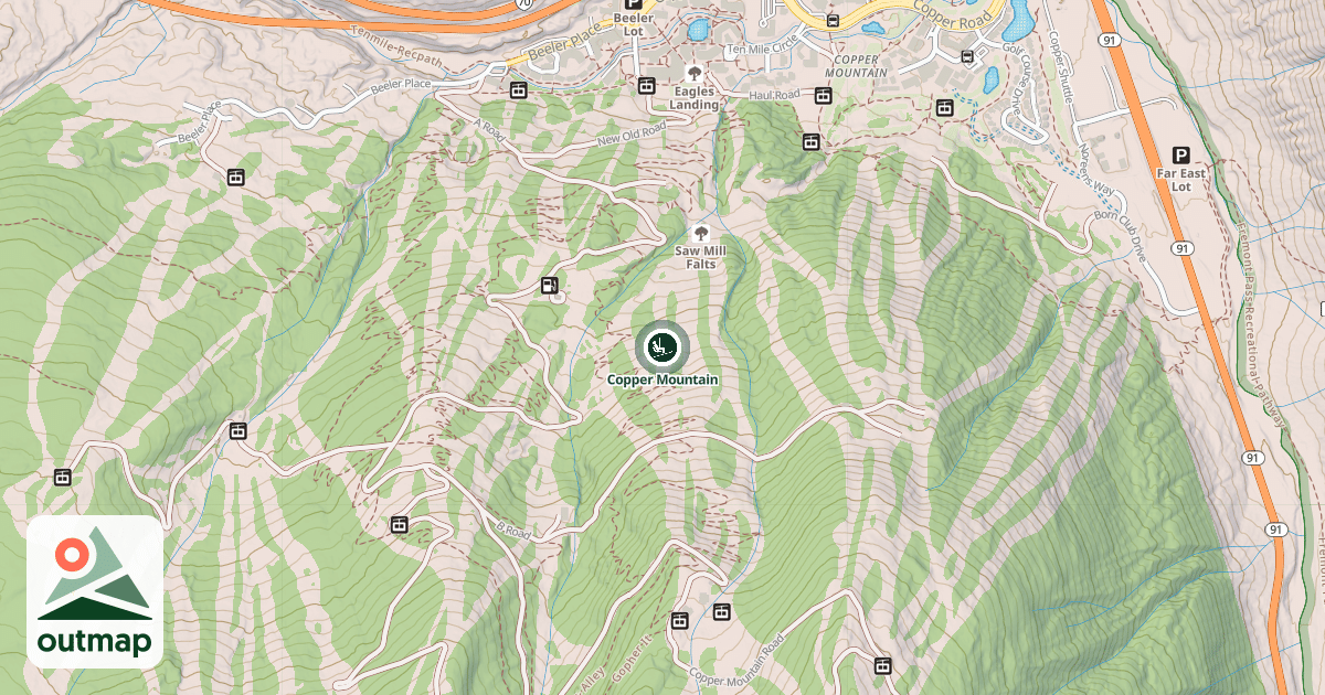 Map of Copper Mountain