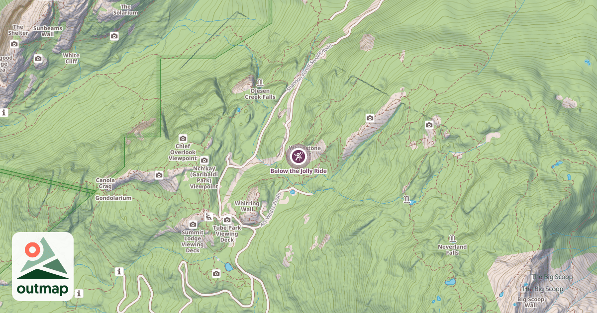 Map of Below the Jolly Ride