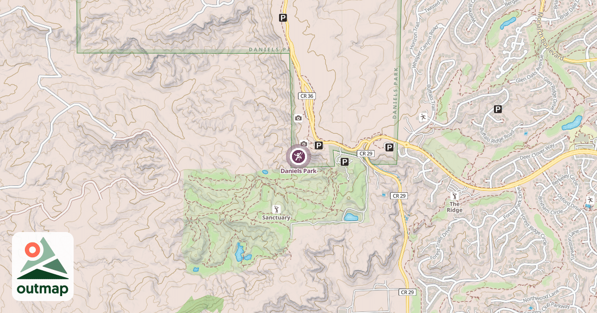 Map of Daniels Park