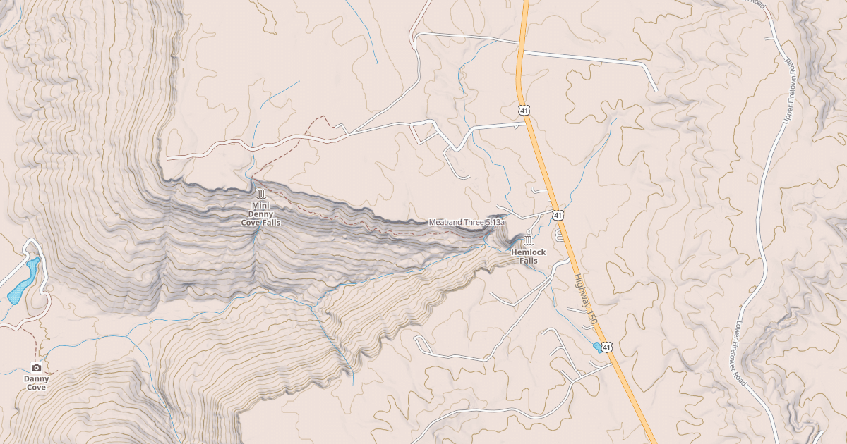 Map preview of Meat and Three