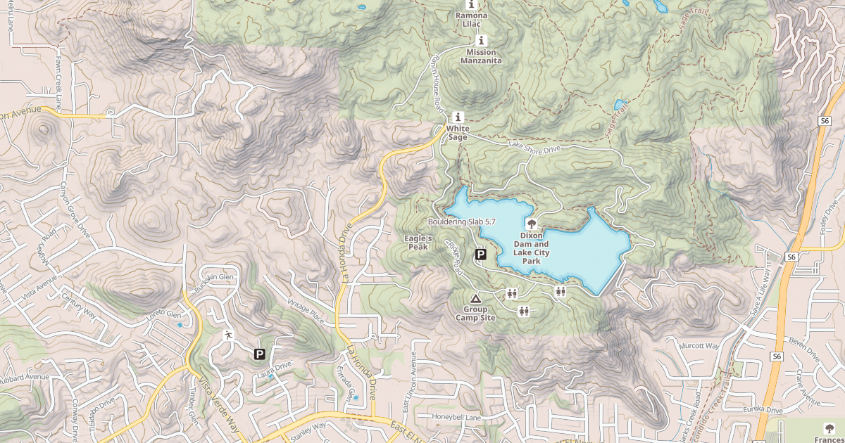 Map preview of Bouldering Slab