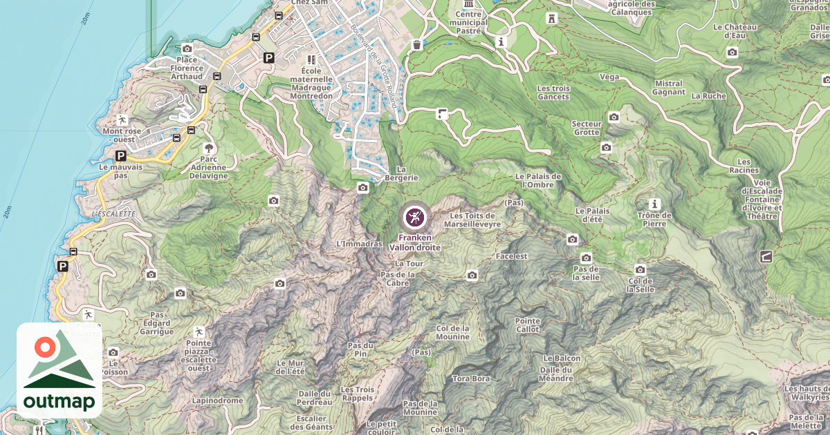Map of Franken Vallon droite