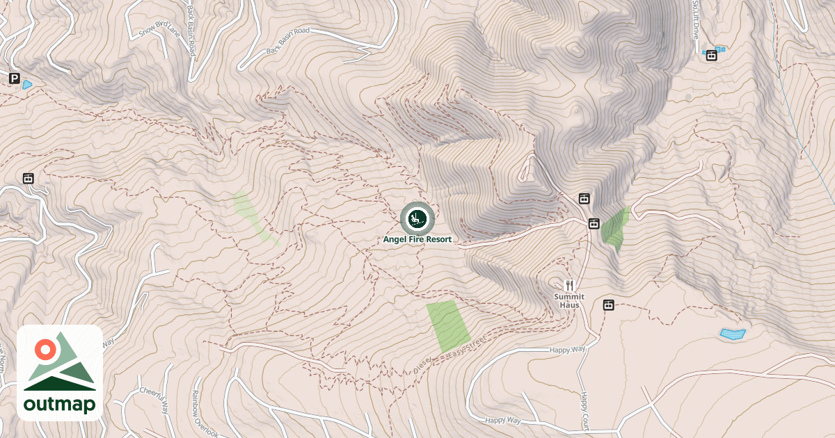 Map of Angel Fire Resort