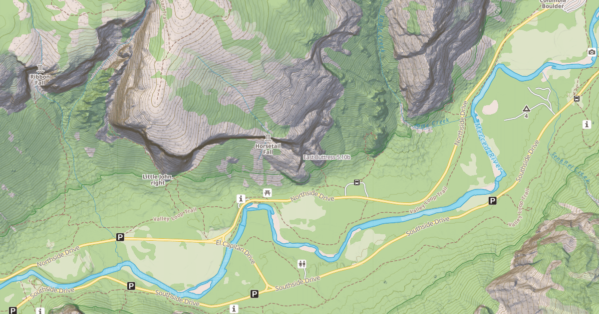 Map preview of East Buttress