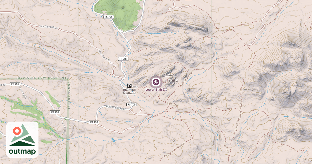 Map of Lower Blair III