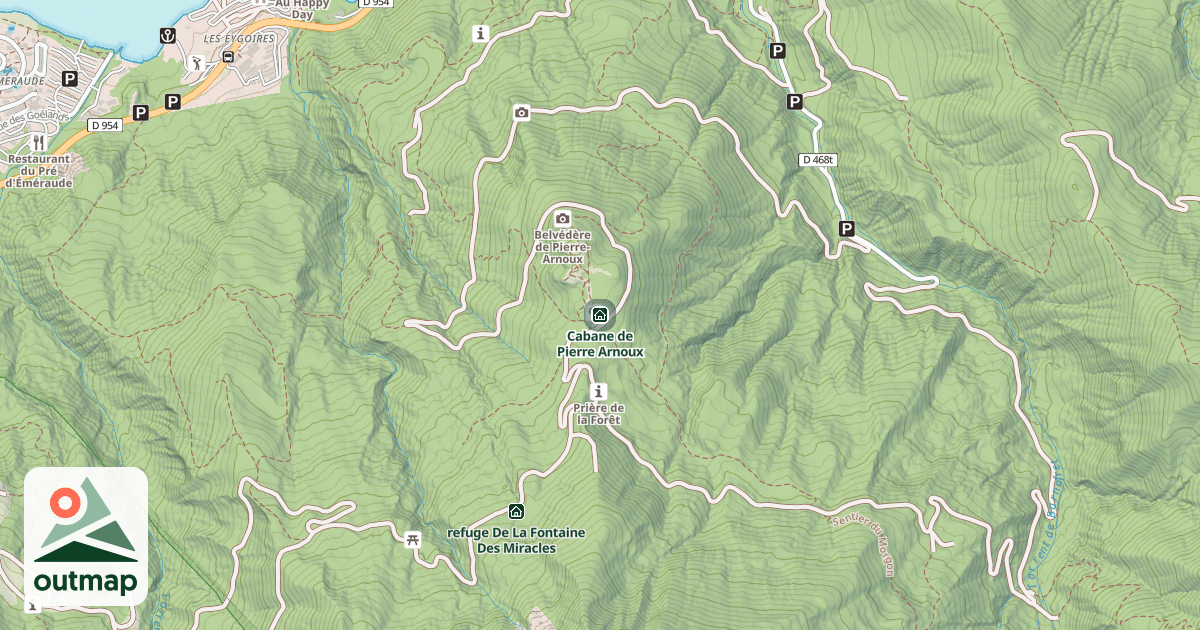 Map of Cabane de Pierre Arnoux