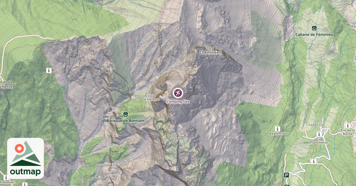 Map of Climbing Site