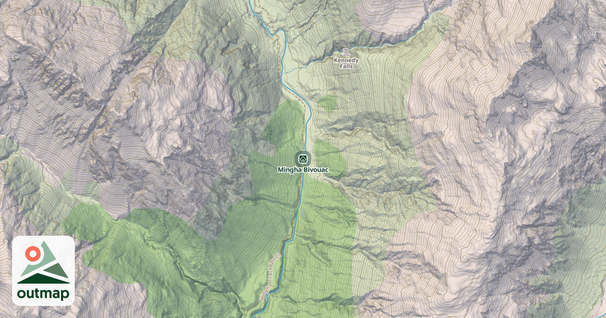 Map of Mingha Bivouac