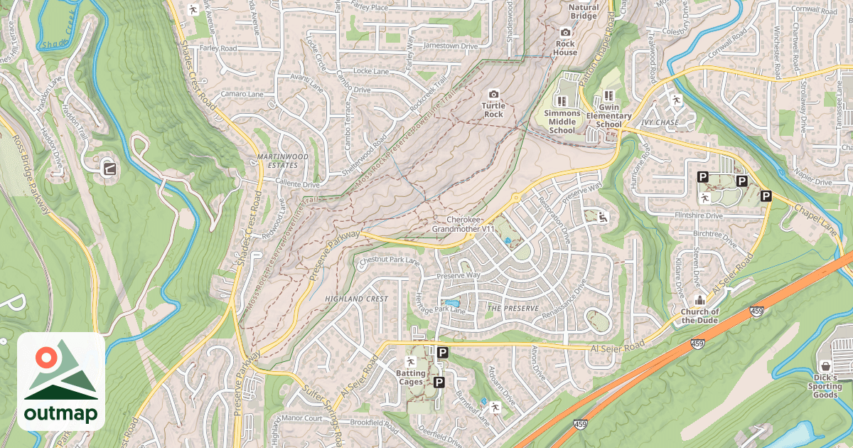 Map of Cherokee Grandmother