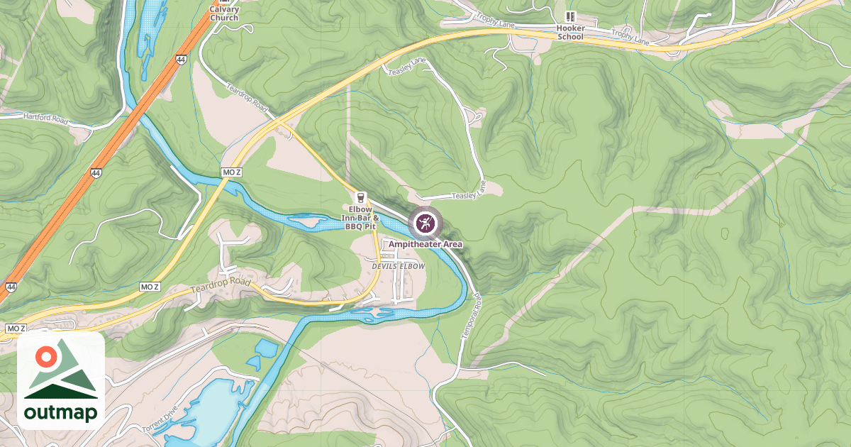Map of Ampitheater Area