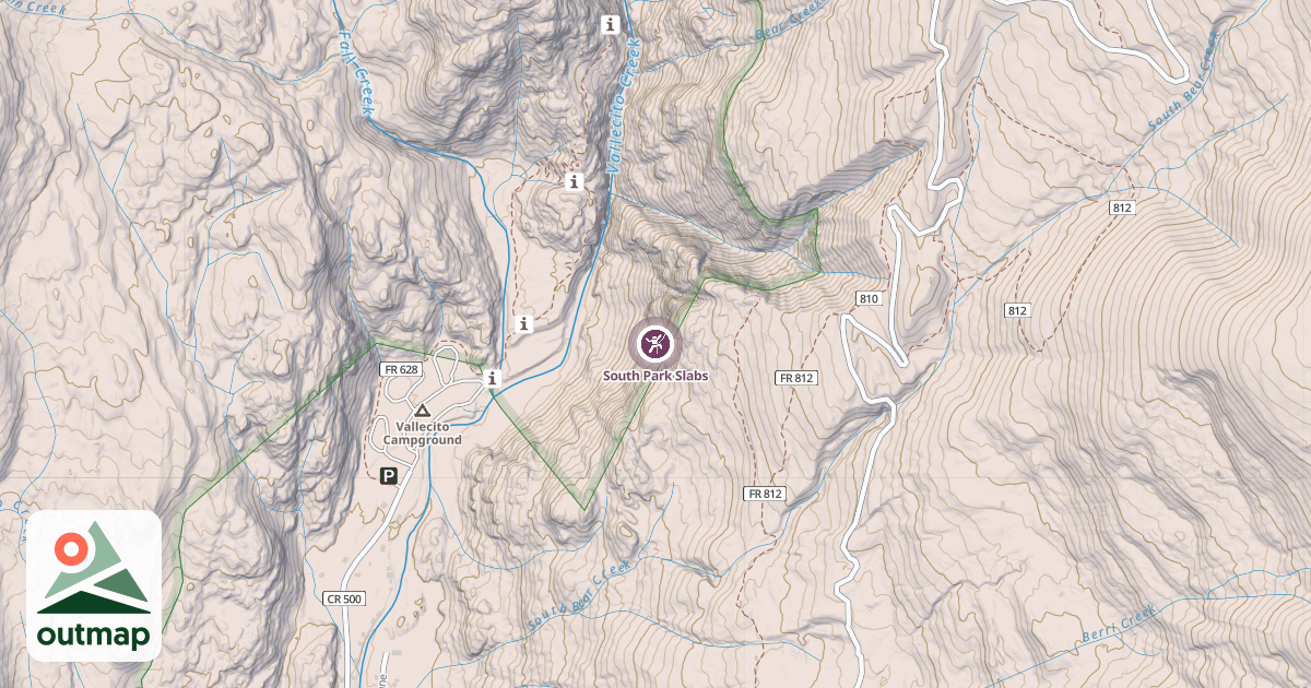 Map of South Park Slabs