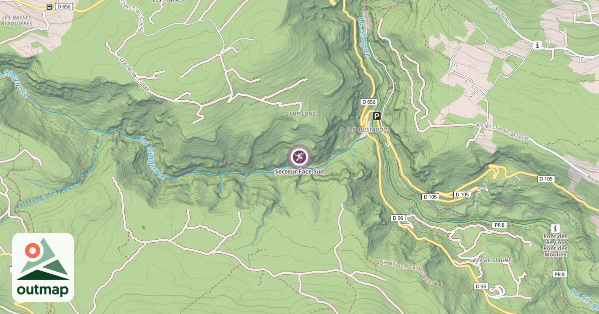 Map of Secteur Face Sud