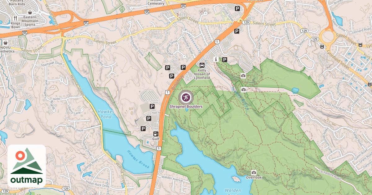 Map of Shrapnel Boulders