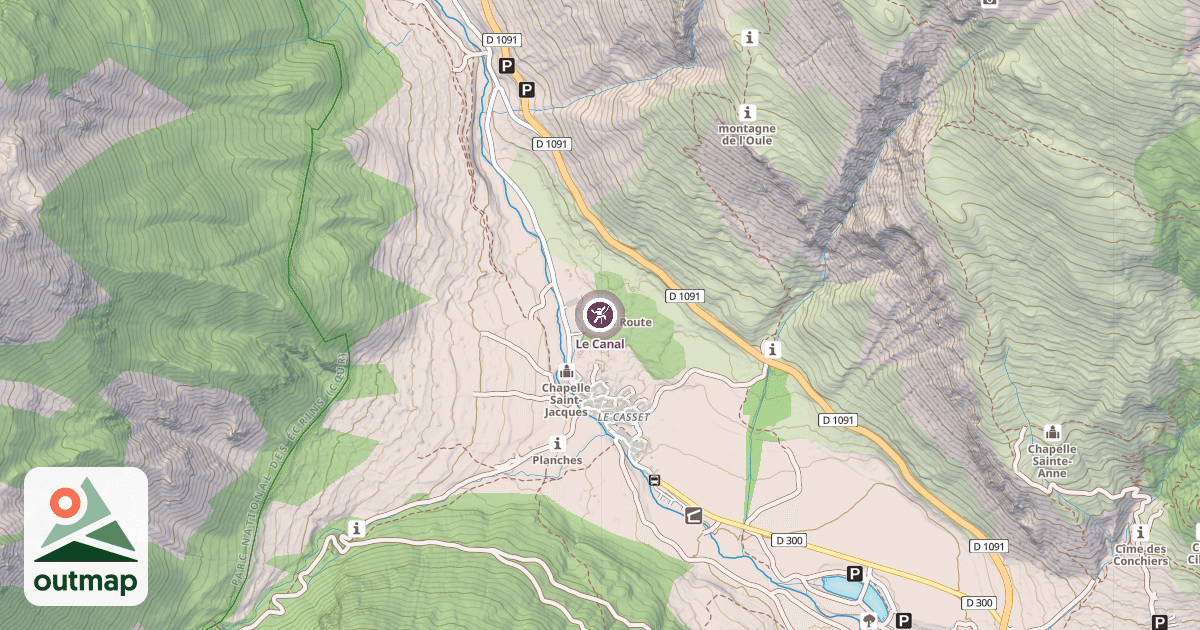Map of Le Canal