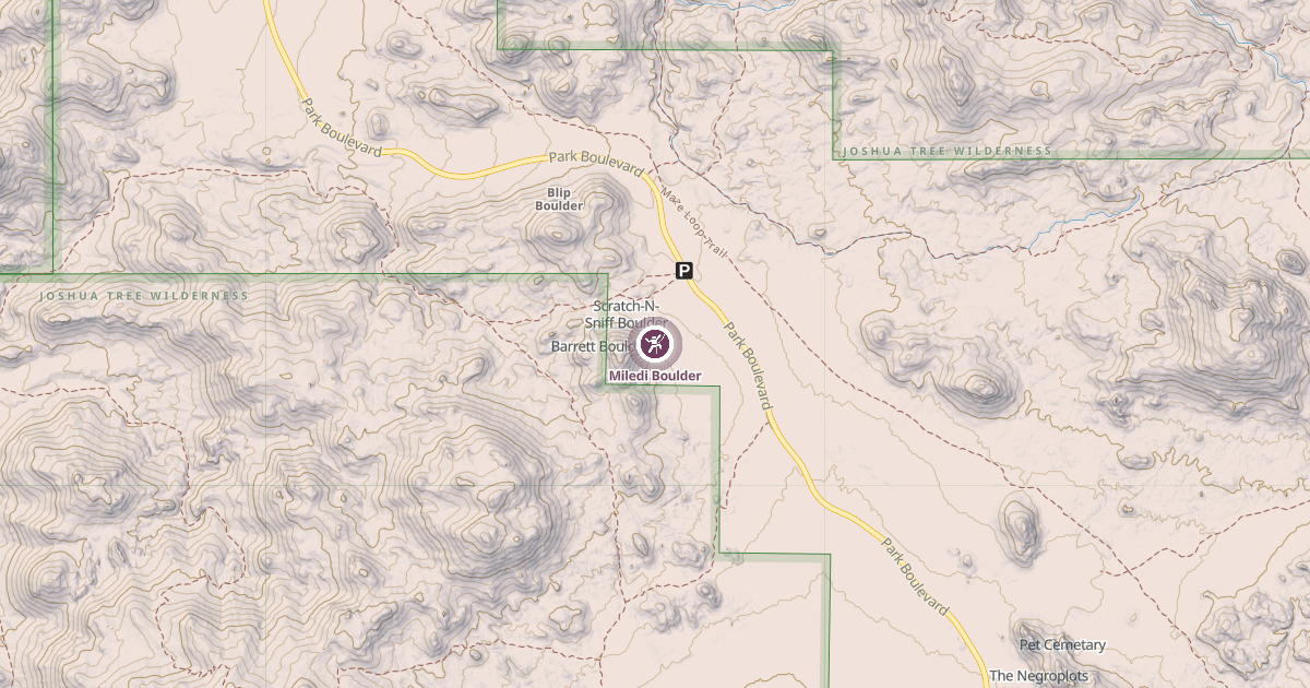 Map preview of Miledi Boulder