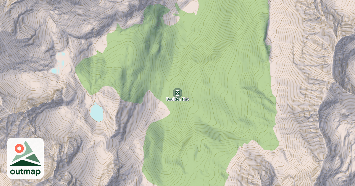 Map of Boulder Hut