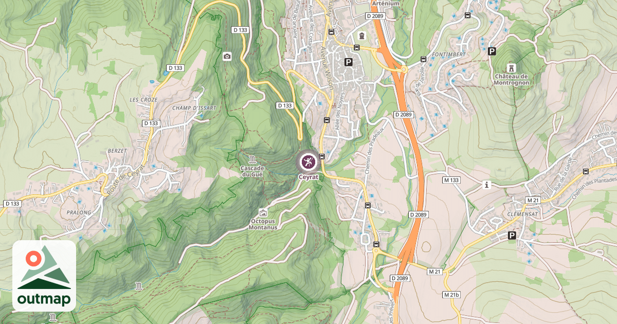 Map of Ceyrat