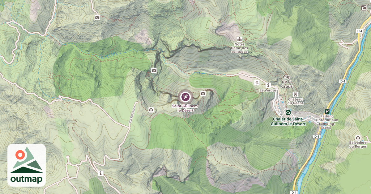 Map of Saint-Guilhem-le-Désert