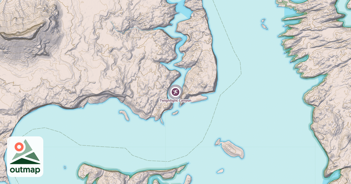 Map of Twighlight Canyon