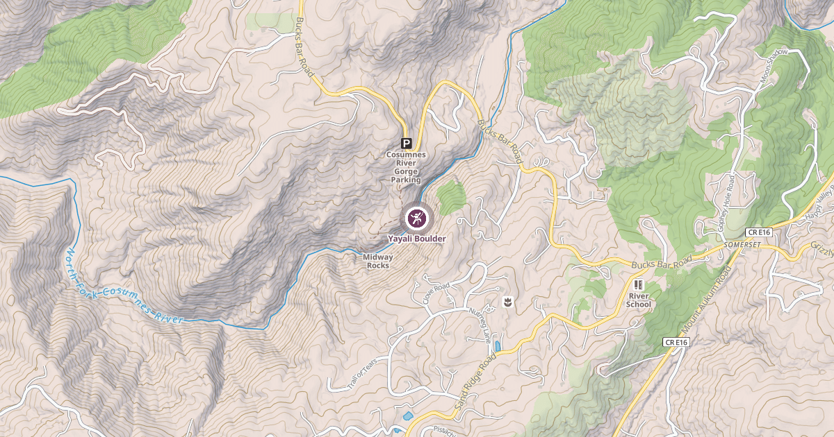 Map preview of Yayali Boulder