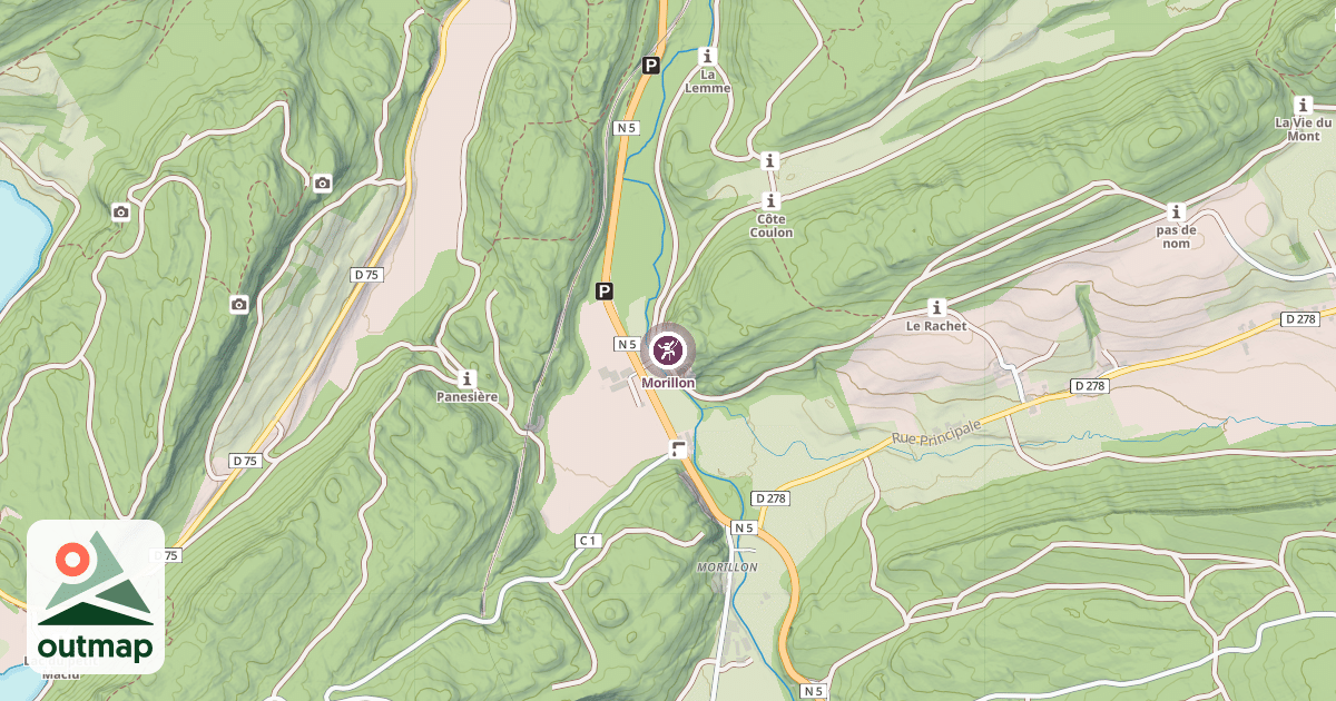 Map of Morillon