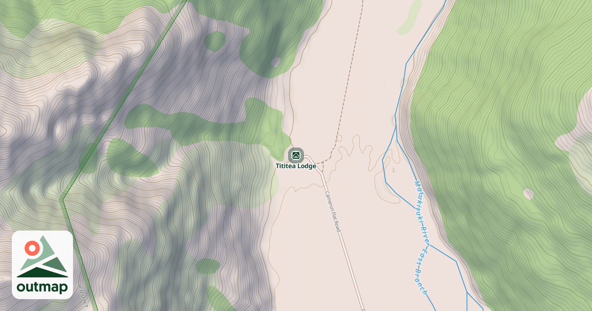 Map of Tititea Lodge