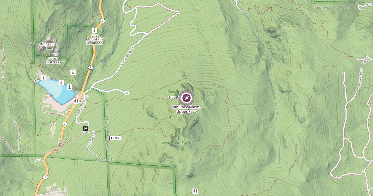 Map preview of Rib Rock North, Upper Face
