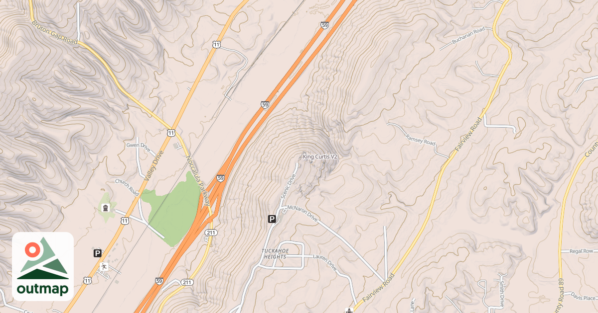 Map of King Curtis