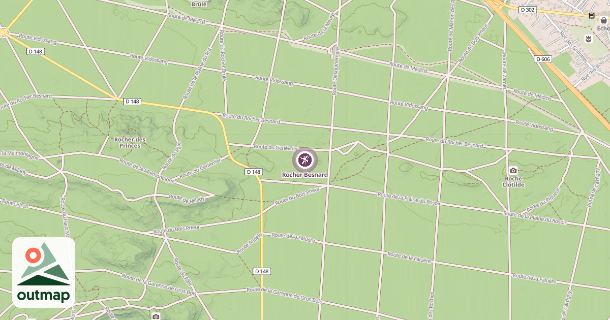 Map of Rocher Besnard
