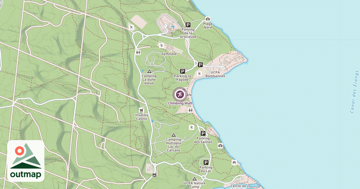 Map of Climbing Wall