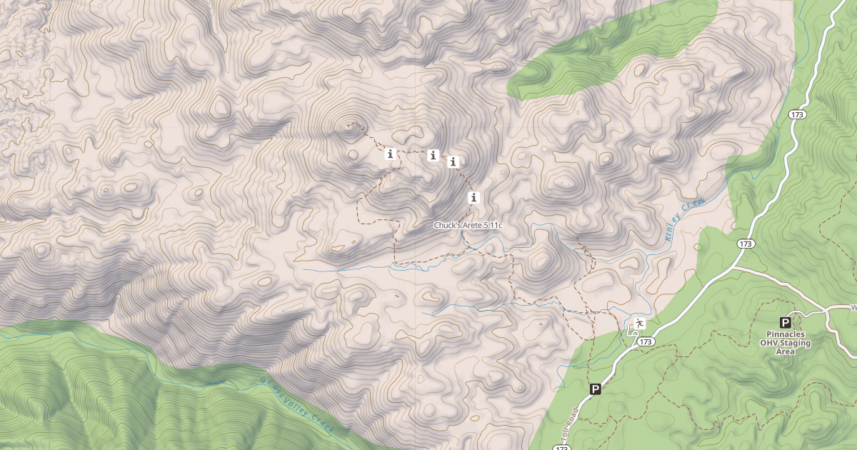 Map preview of Chuck's Arete