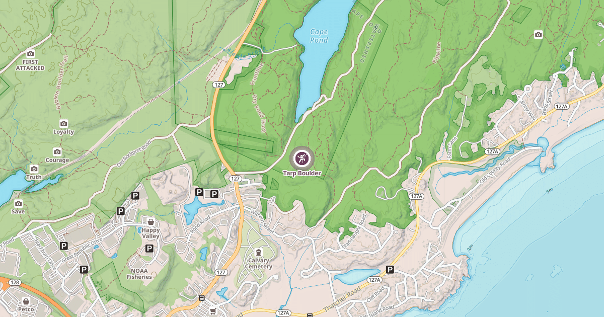 Map preview of Tarp Boulder