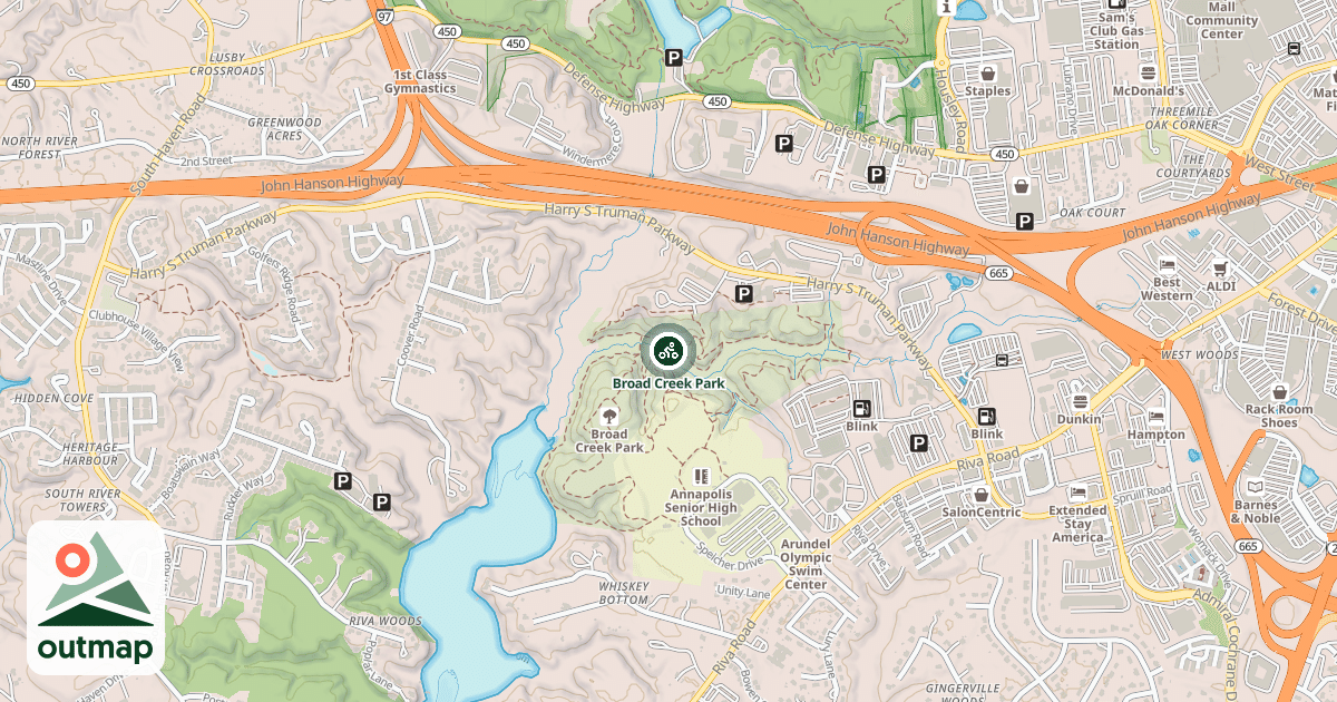 Map of Broad Creek Park