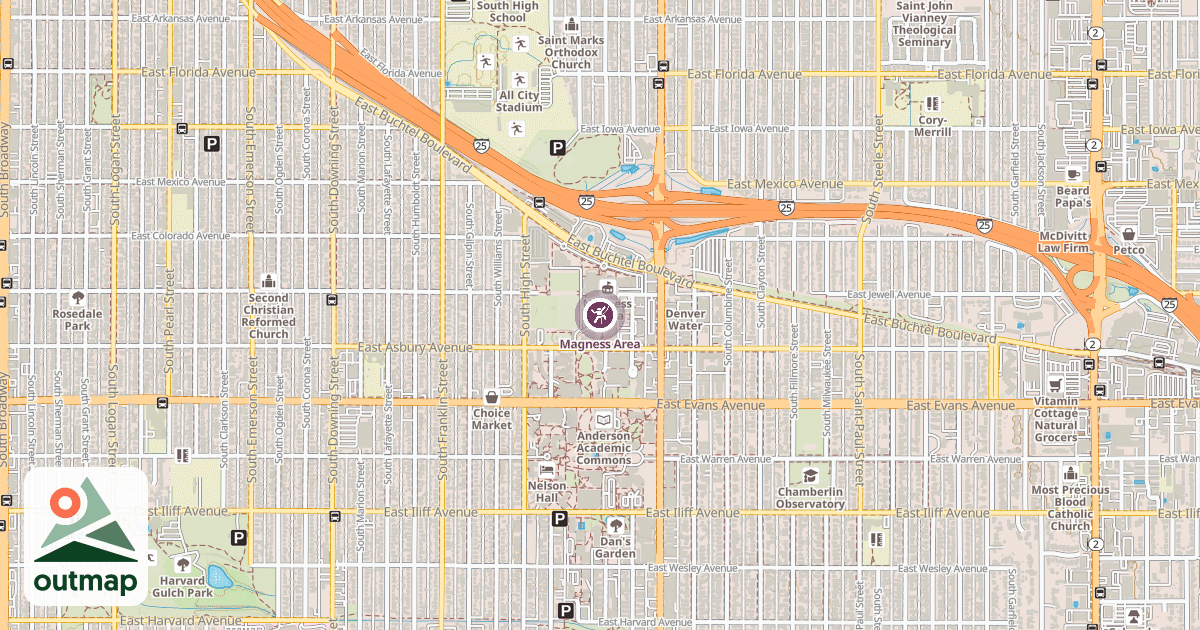 Map of Magness Area