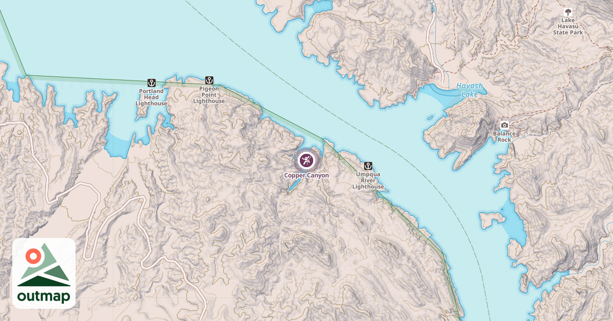Map of Copper Canyon
