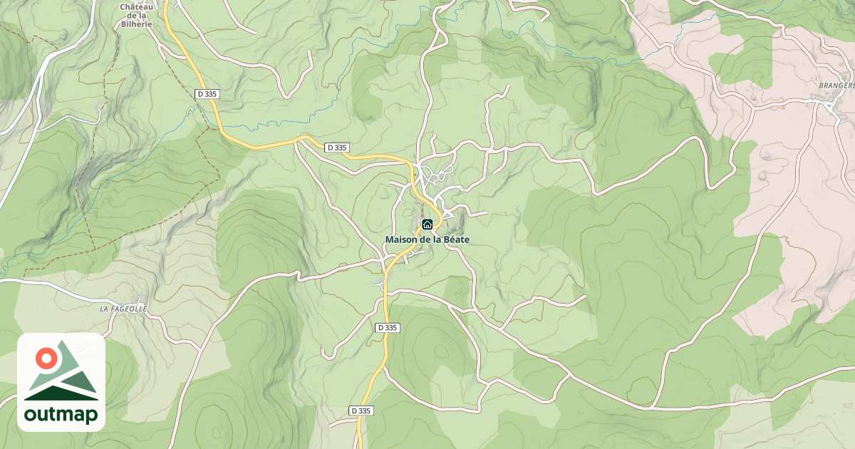 Map of Maison de la Béate