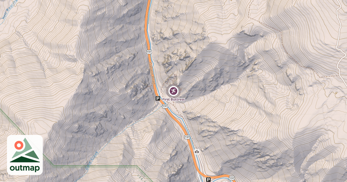 Map of First Buttress