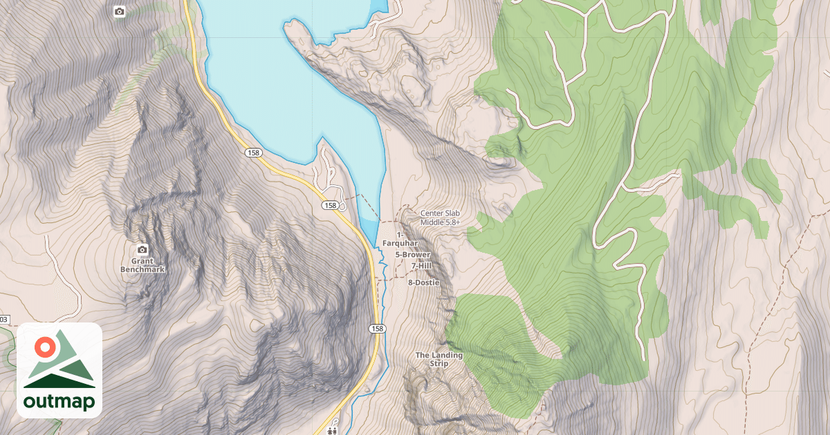 Map of Center Slab Middle