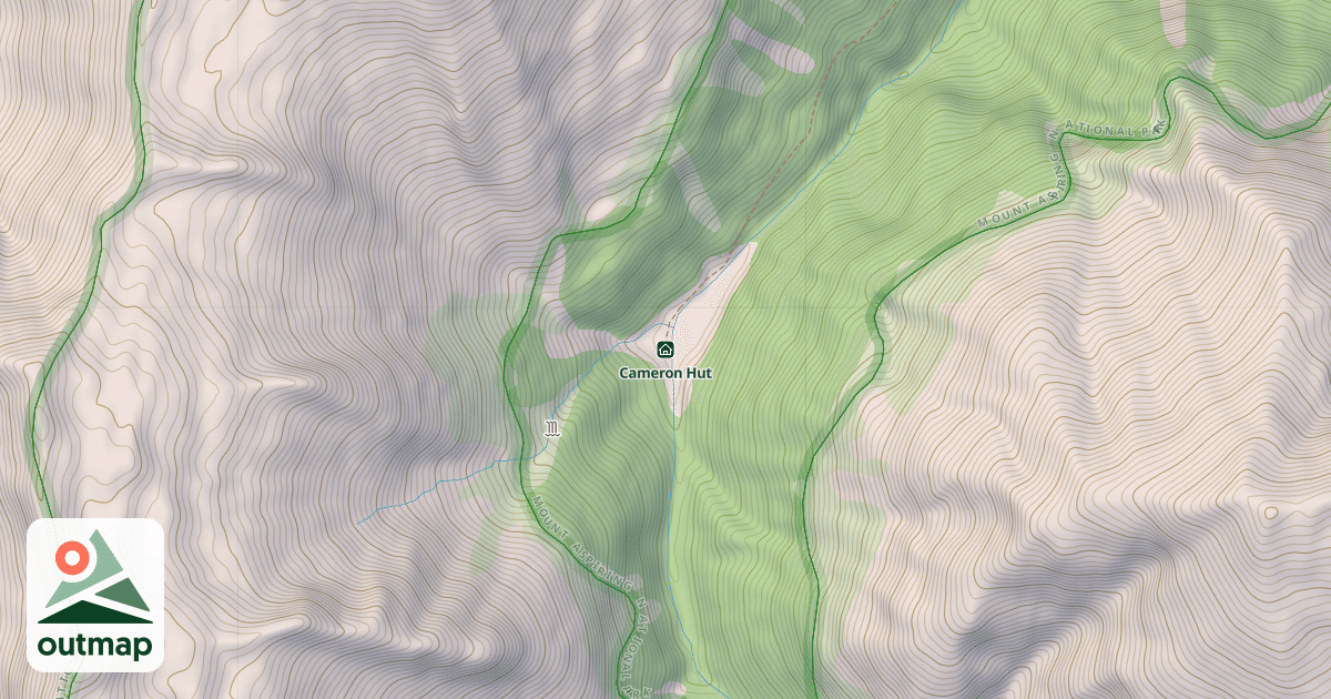 Map of Cameron Hut