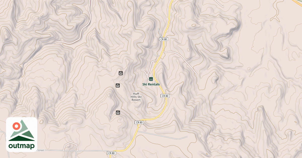 Map of Ski Rentals